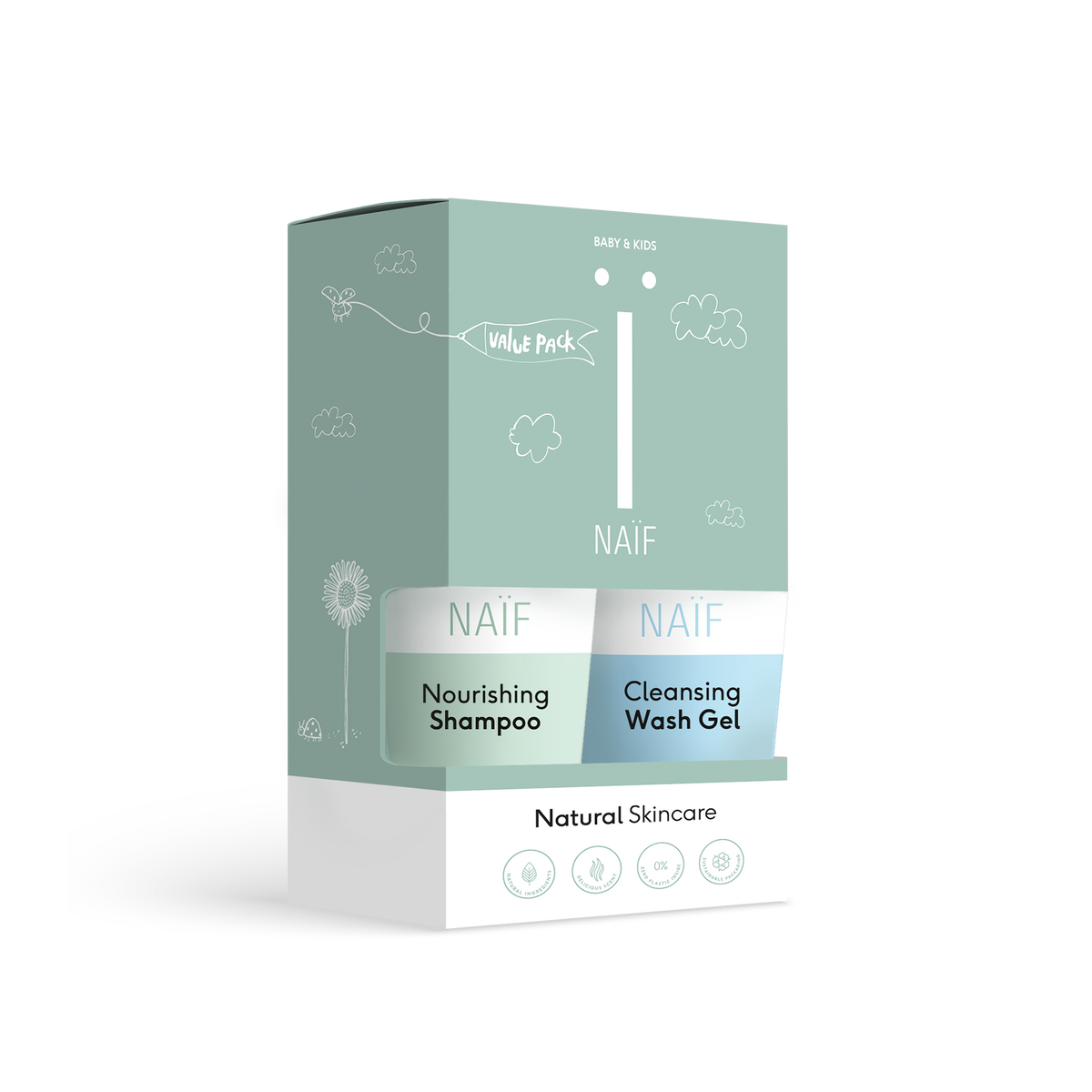 Shampoo & Wash Gel Bundel voor Baby & Kids