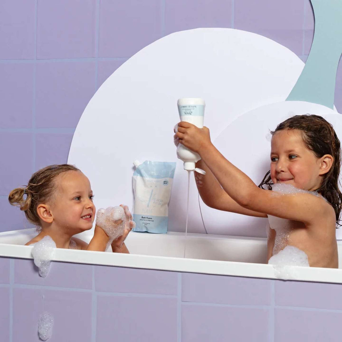 Bath Foam Refill Pack and Pump Bottle Baby & Kids 2x500ml