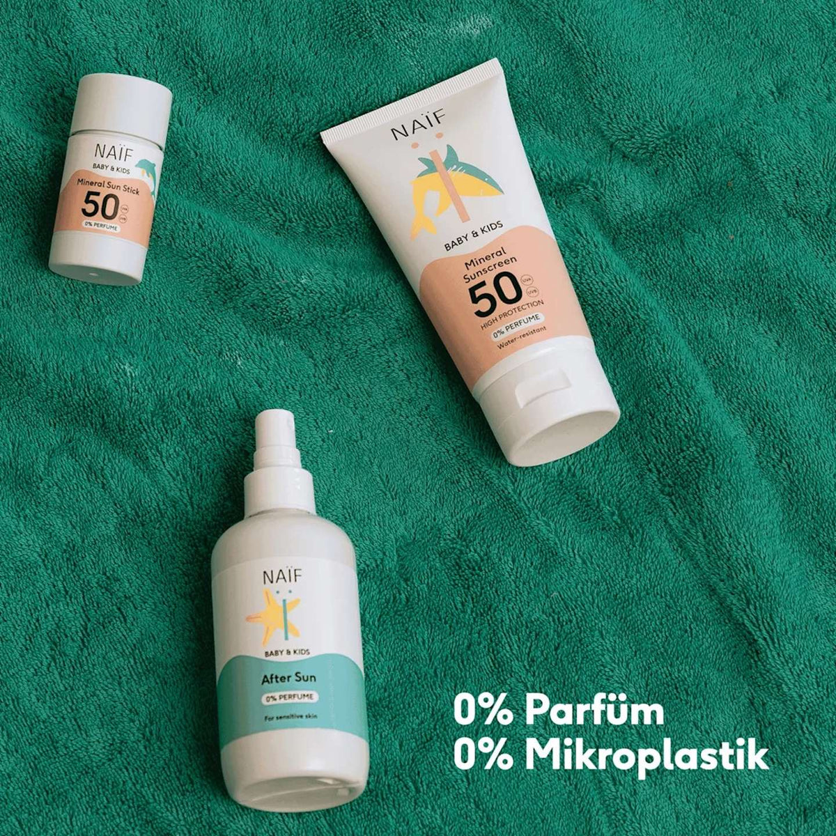 Sonnenschutzspray (LSF 50) & Aftersun-Spray für Babys & Kinder (je 0% Parfüm)