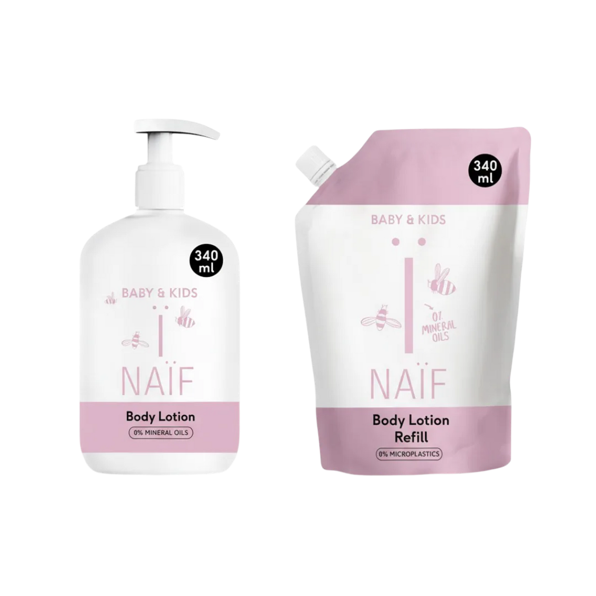 Body Lotion Pump and Refill Baby & Kids 2x340ml