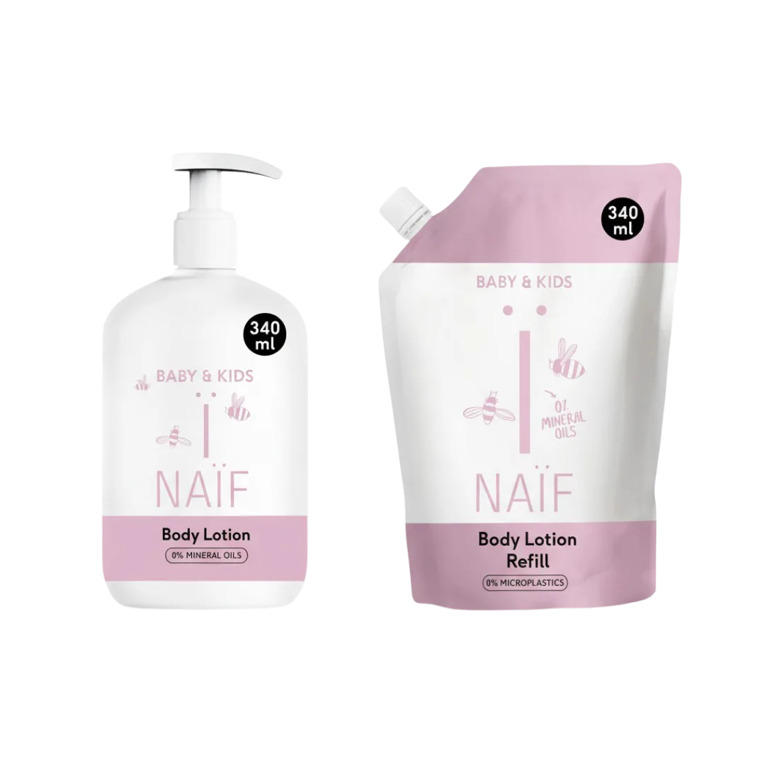 Bodylotion Pomp en Navulling Baby & Kids 2x340ml