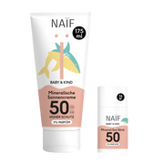 Vorteilsset: Mineralische Sonnencreme 175ml und Sonnenschutzstick für Babys & Kinder (0% Parfüm)
