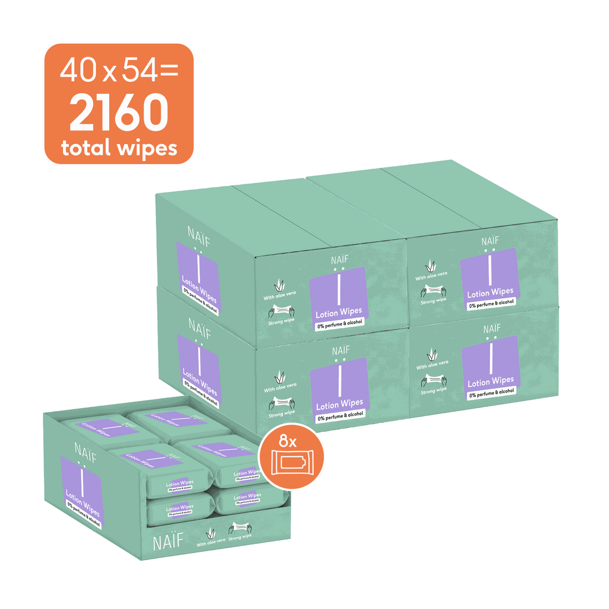 Lotion Wipes Baby strong & soft 40 pack