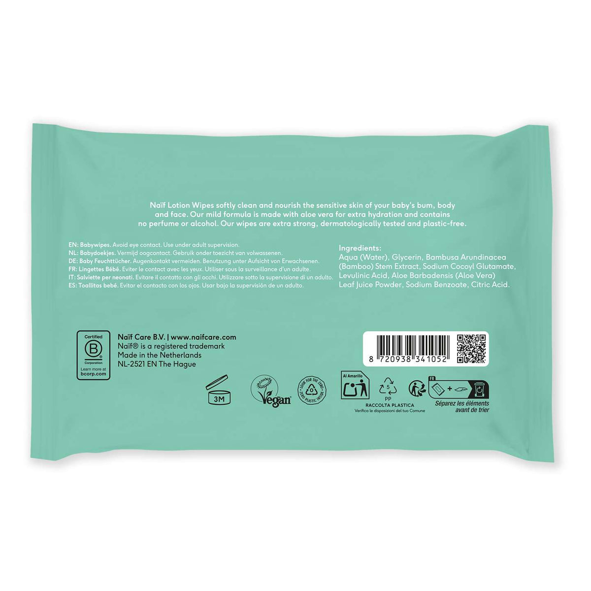 Lotion Wipes Baby strong & soft 8 Pack