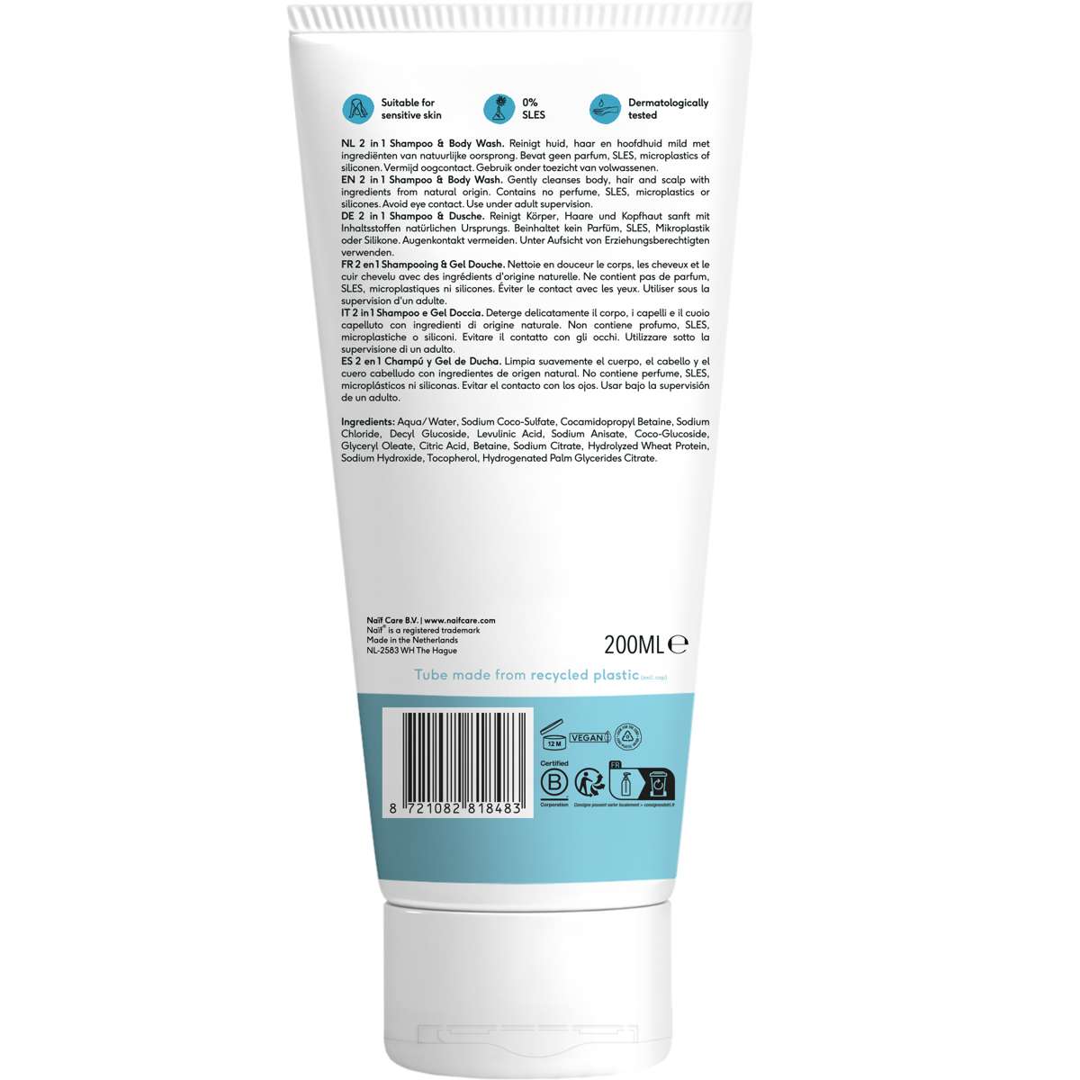 2 in 1 Shampoo and Body Wash Baby & Kids 200ml