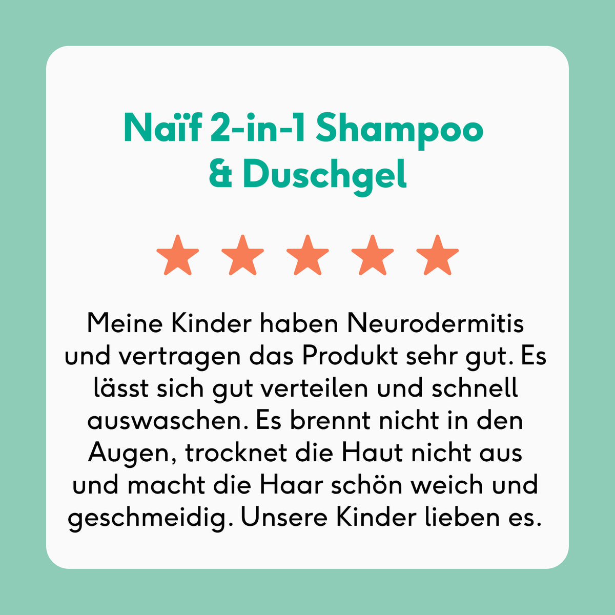 2 in 1 Shampoo und Duschgel für Baby & Kind (0% Parfüm)