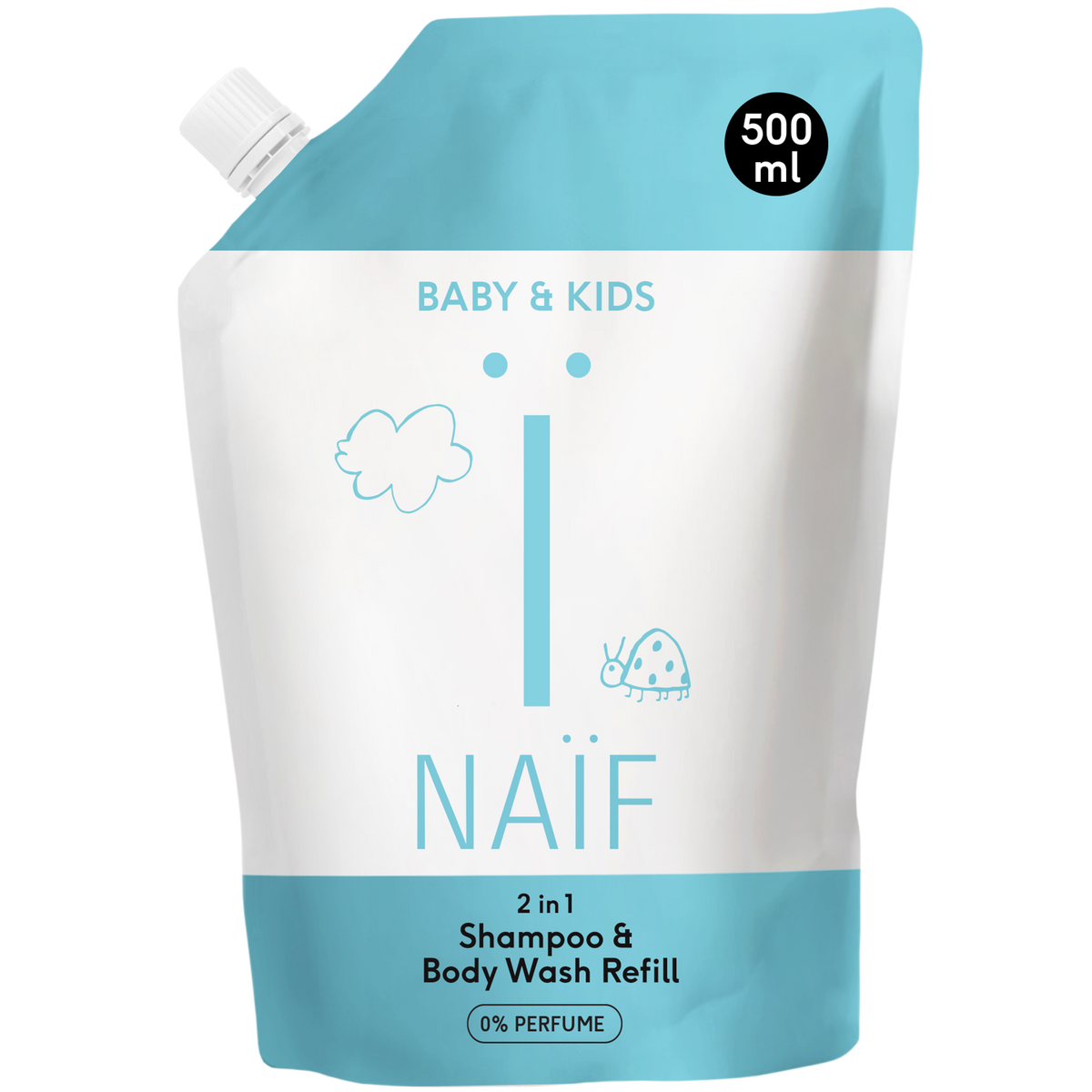 2 in 1 Shampoo and Body Wash Refill Pack Baby & Kids 500ml