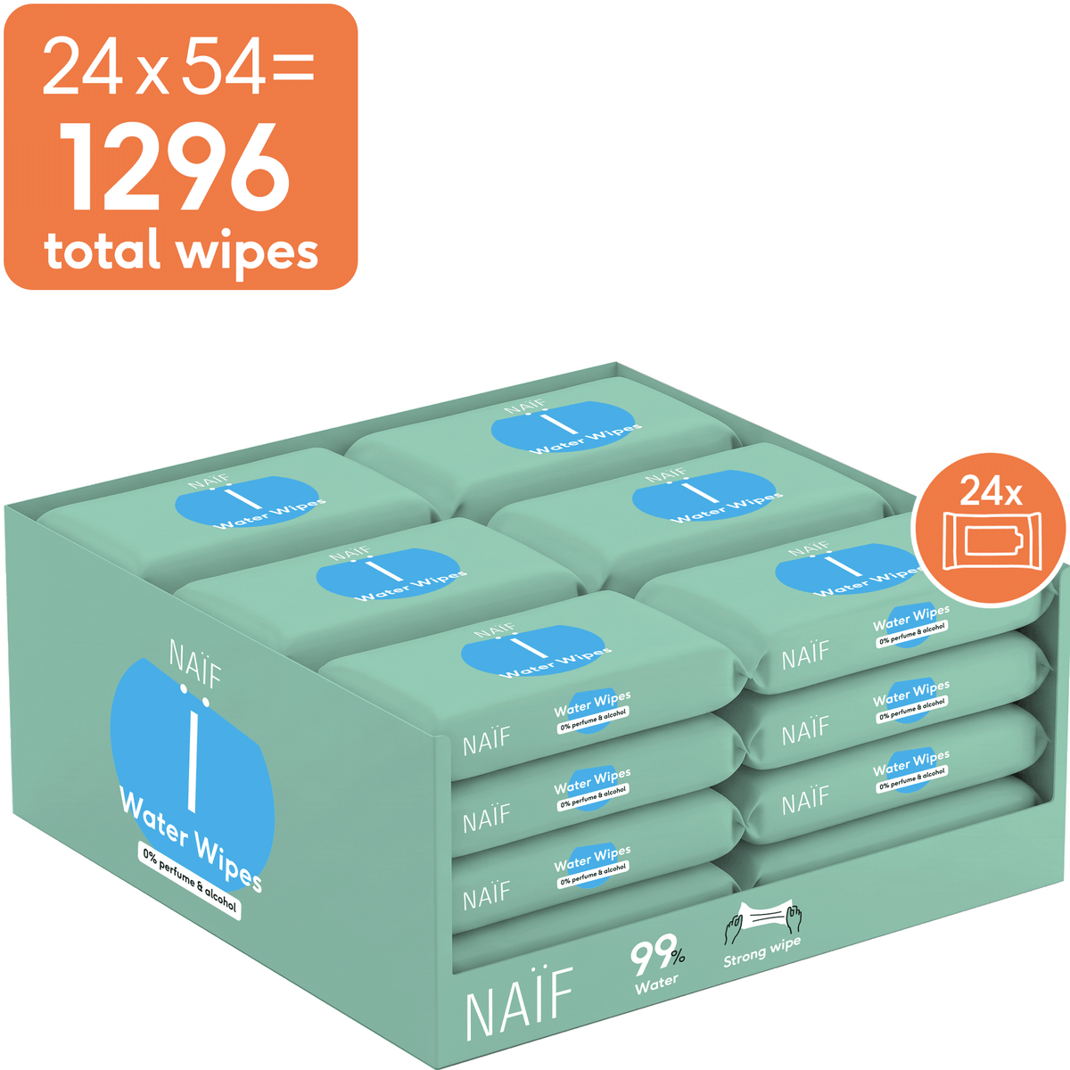 Plastic Free Baby Wipes for Baby & Kids 24 pack