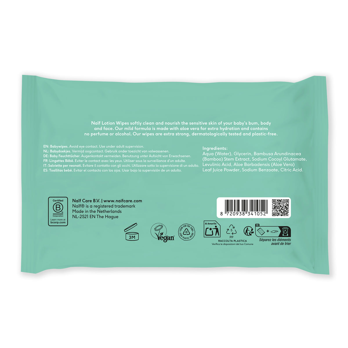 Lotion Wipes Baby sterk & zacht 24 pack