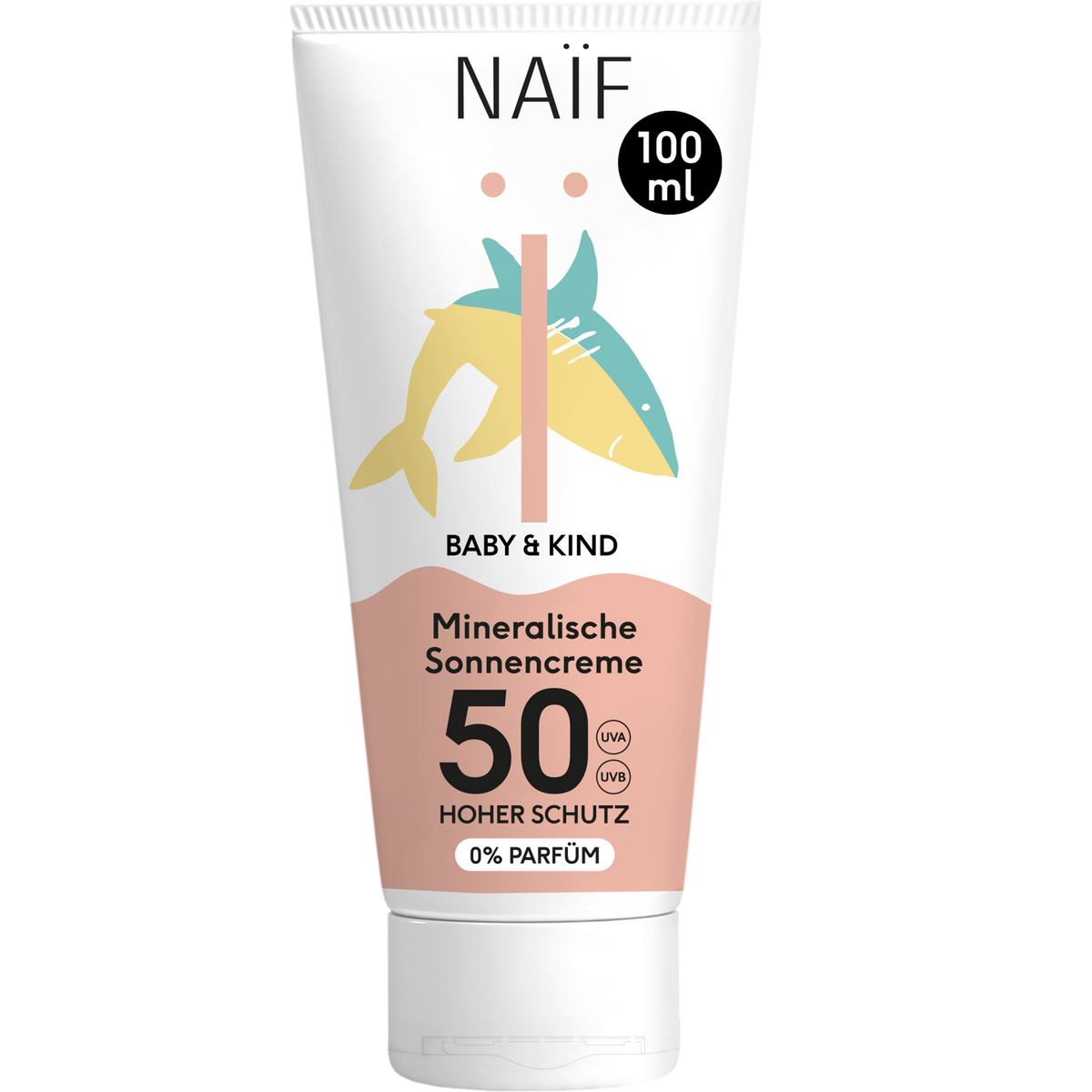 Mineralische Sonnencreme für Babys & Kinder LSF 50 (0% Parfüm, 100ml)