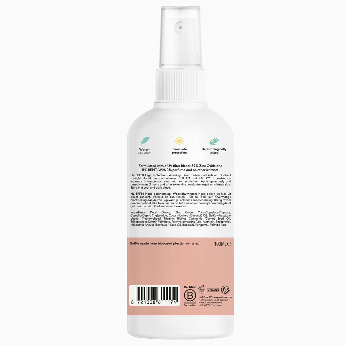 Mineral Sunscreen Spray Baby & Kids SPF50 100ml
