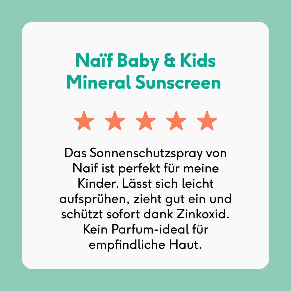 Mineralisches Sonnenschutzspray für Babys & Kinder LSF 50 (0% Parfüm, 100ml)