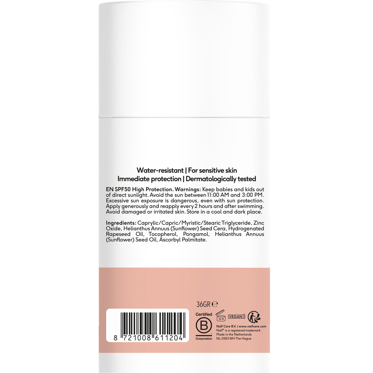 Minerale Zonnebrand Stick Baby & Kids SPF50 36gr