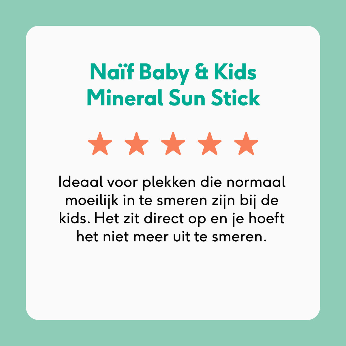 Minerale Zonnebrand Stick Baby & Kids SPF50 36gr