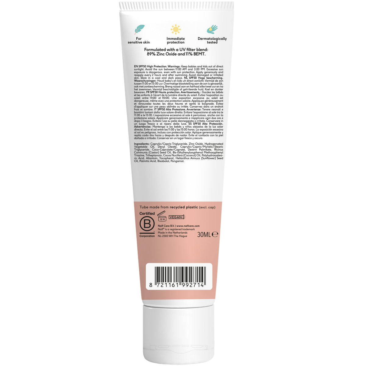 Minerale Zonnebrandcrème Baby & Kids SPF50 30ml