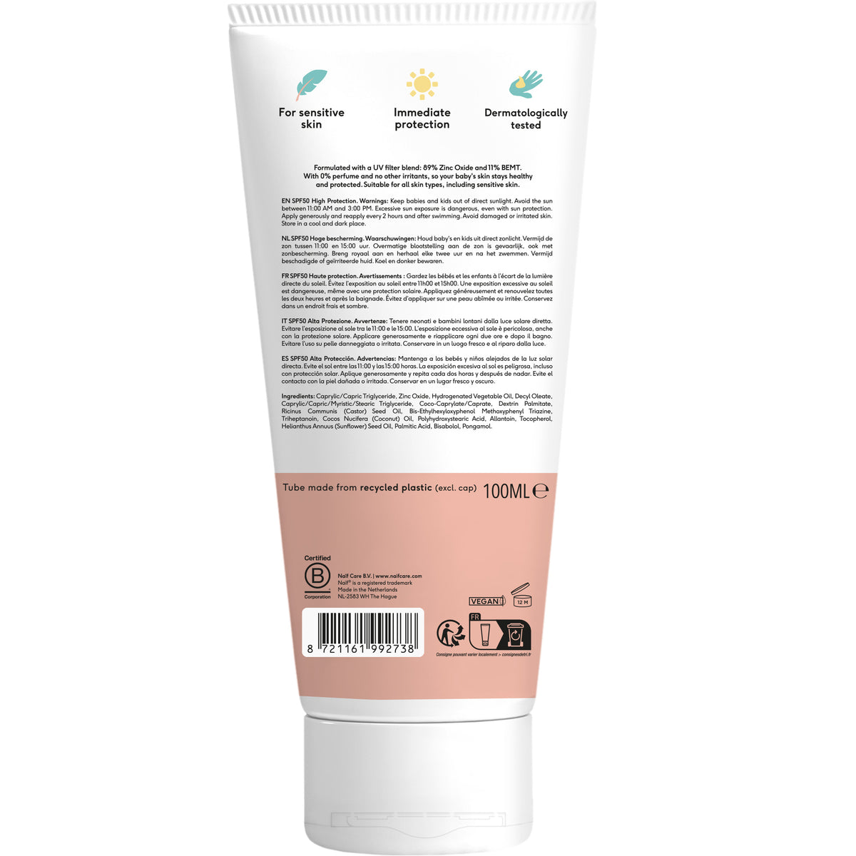 Minerale Zonnebrandcrème Baby & Kids SPF50 100ml