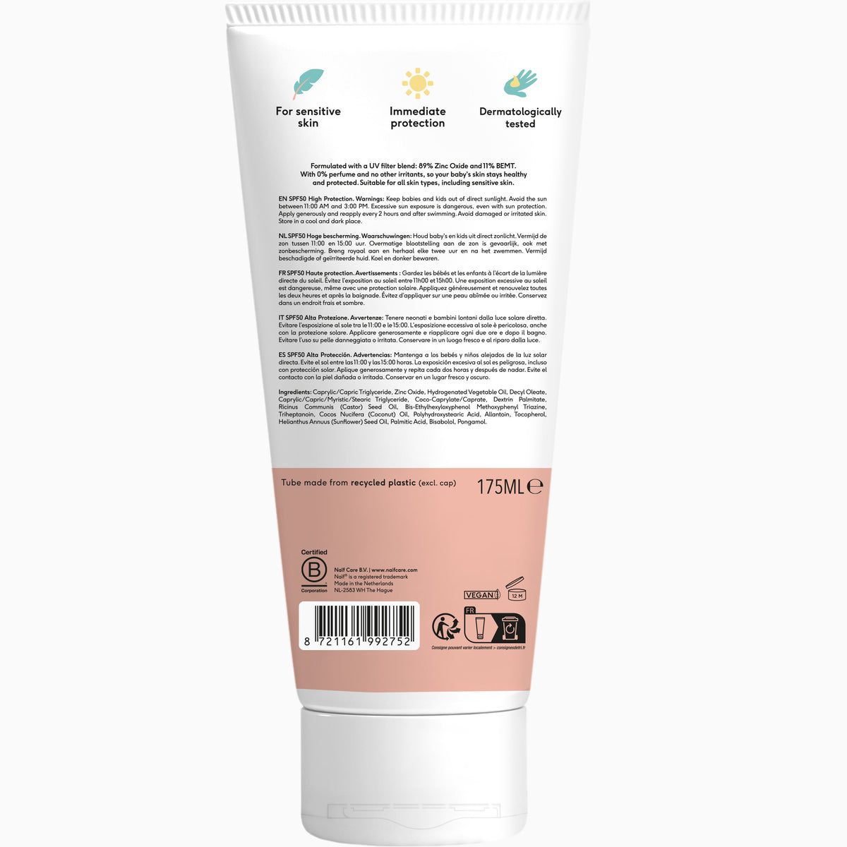 Minerale Zonnebrandcrème Baby & Kids SPF50 175ml