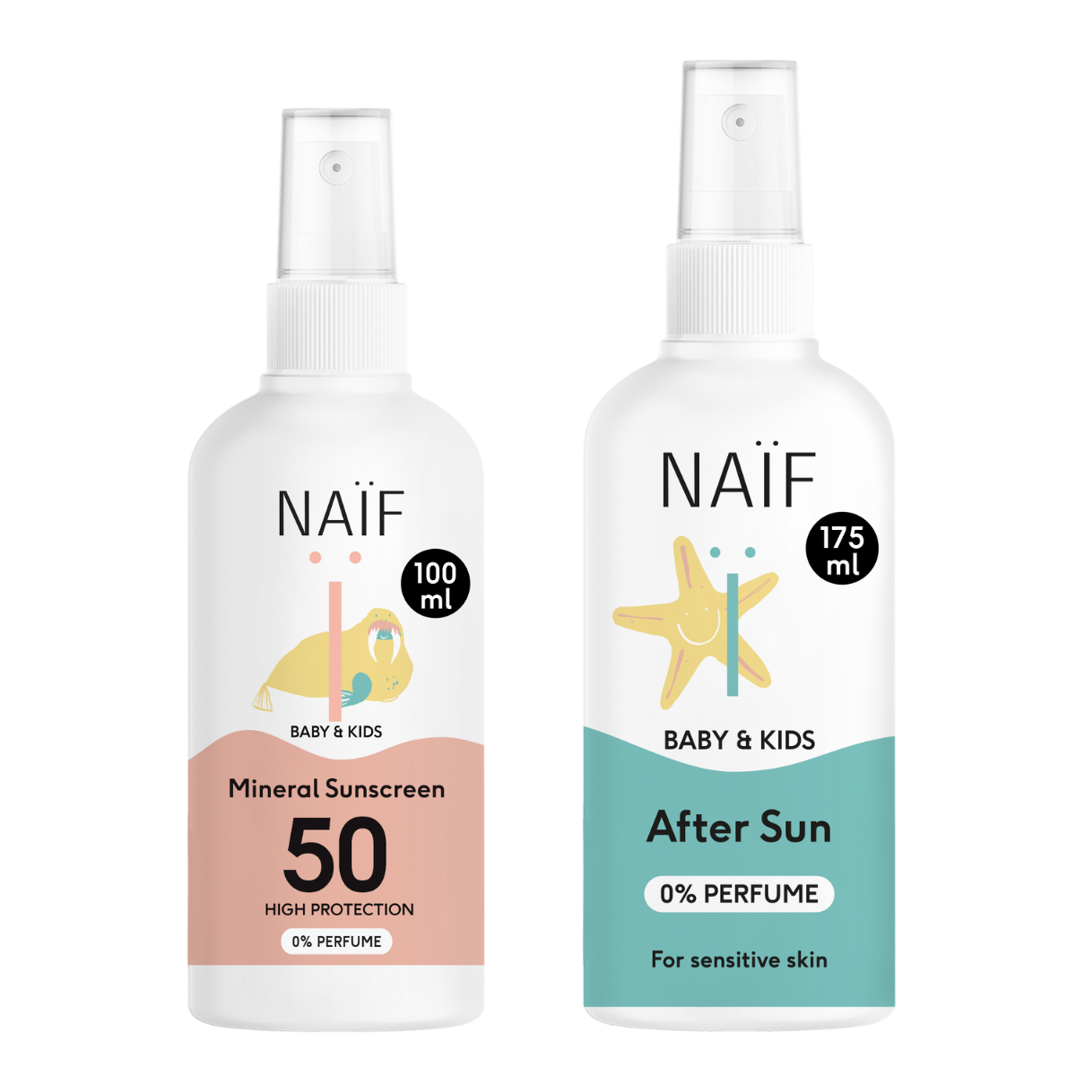 Baby - sunscreen spray 0% parfum 100ml SB016 + aftersun spray 0% parfum SB018