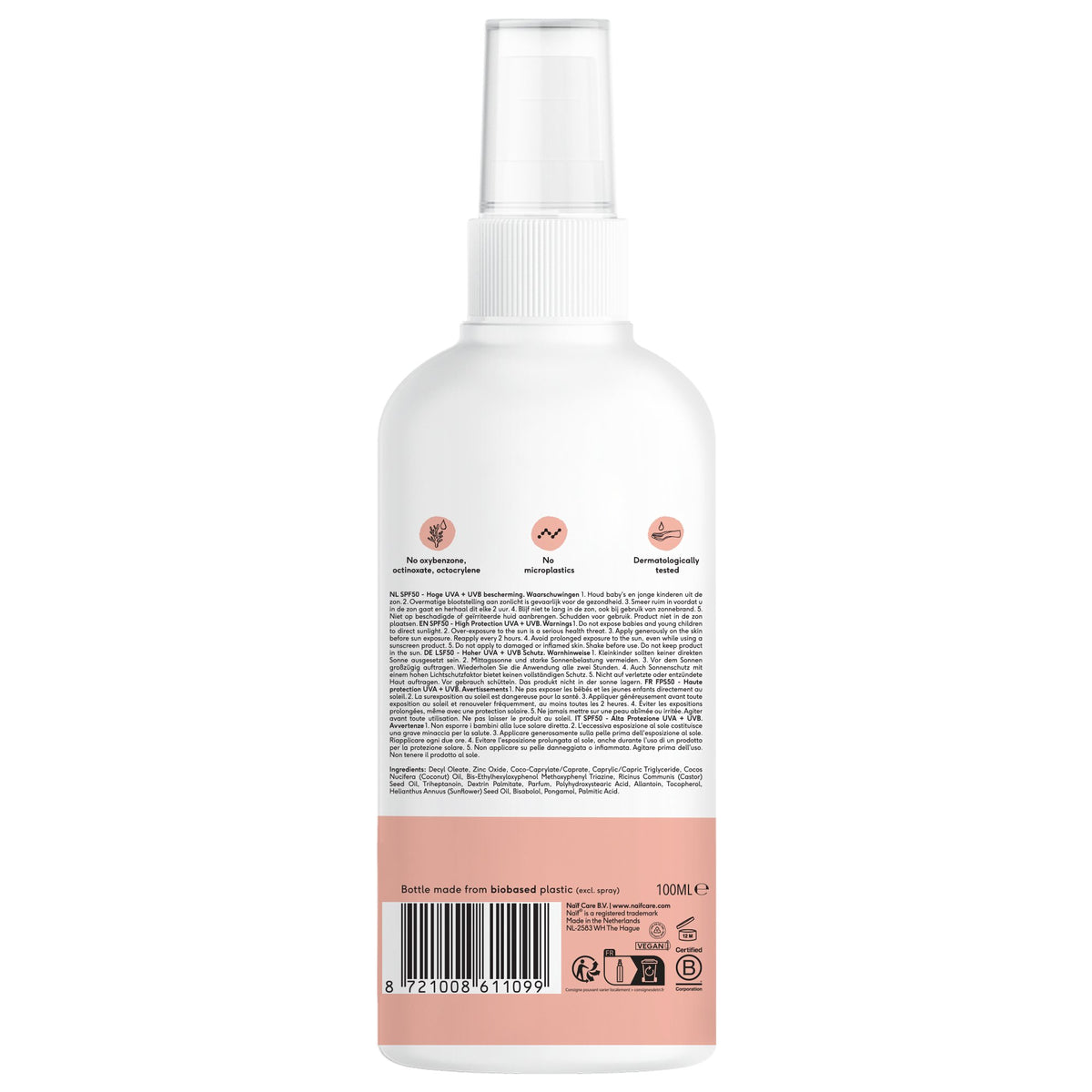 Minerale Zonnebrandspray SPF50 100ml